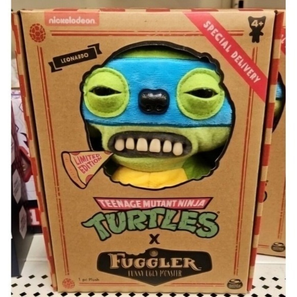 NEW Fuggler Plush UGreen TMNT Leonardo Limited Edition Funny Ugly Monster
